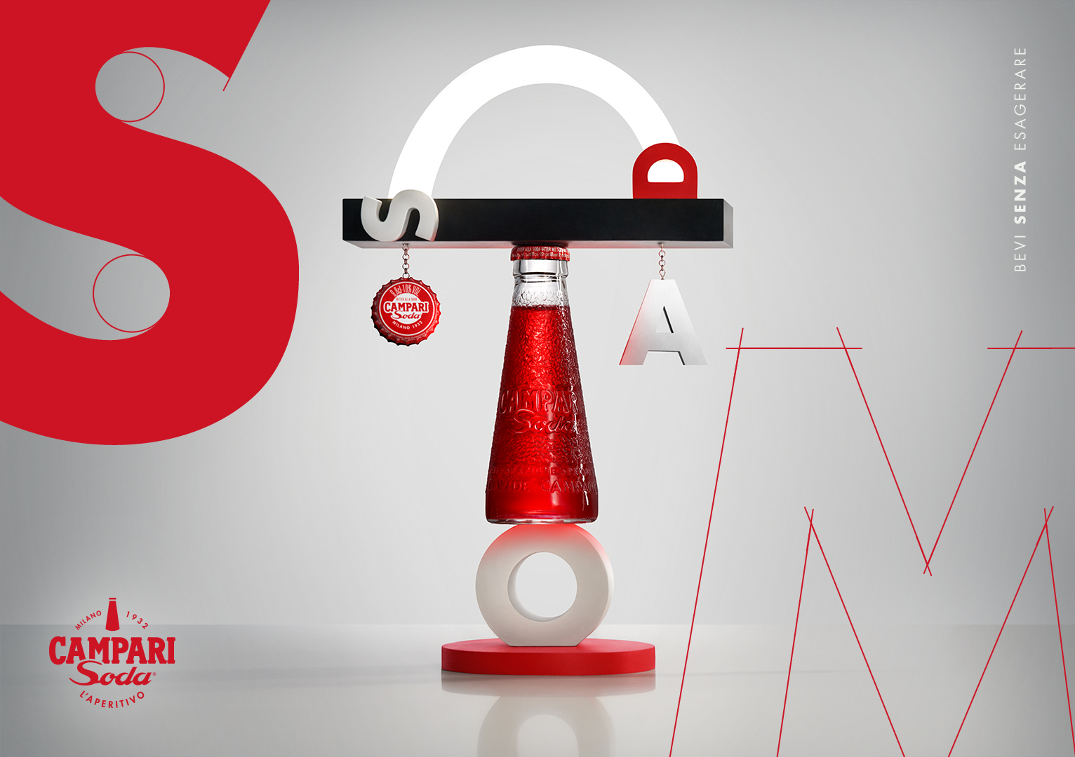 Lampada con Campari soda