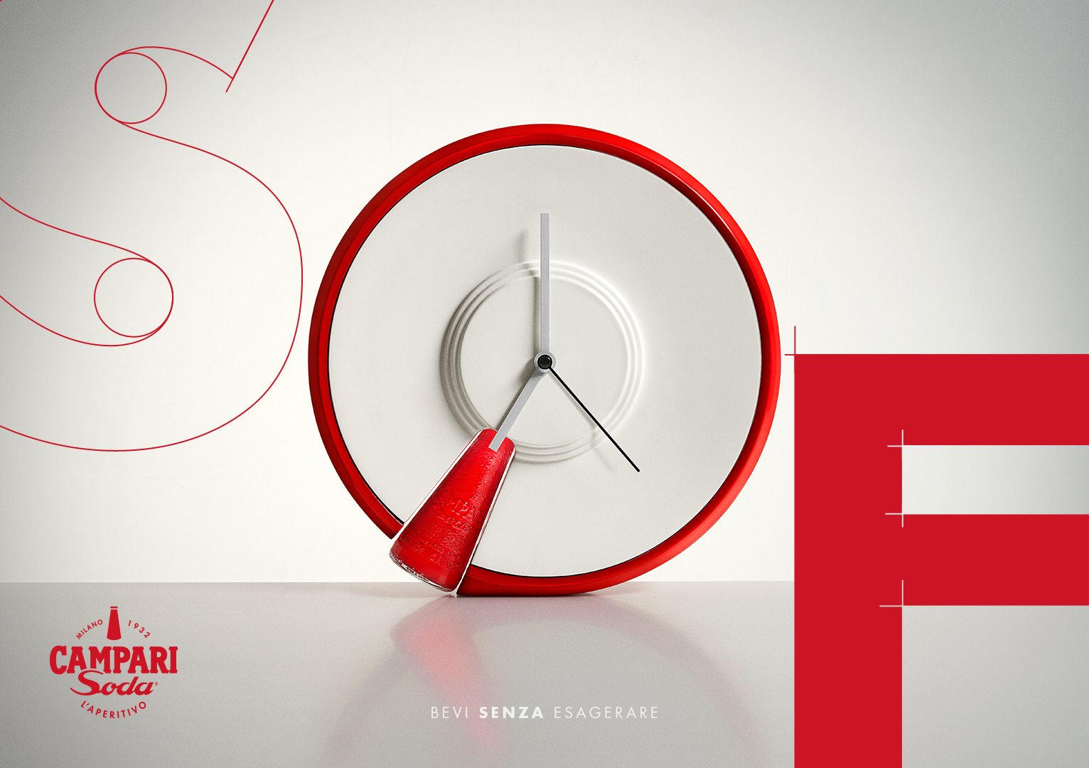 Orologio Campari soda