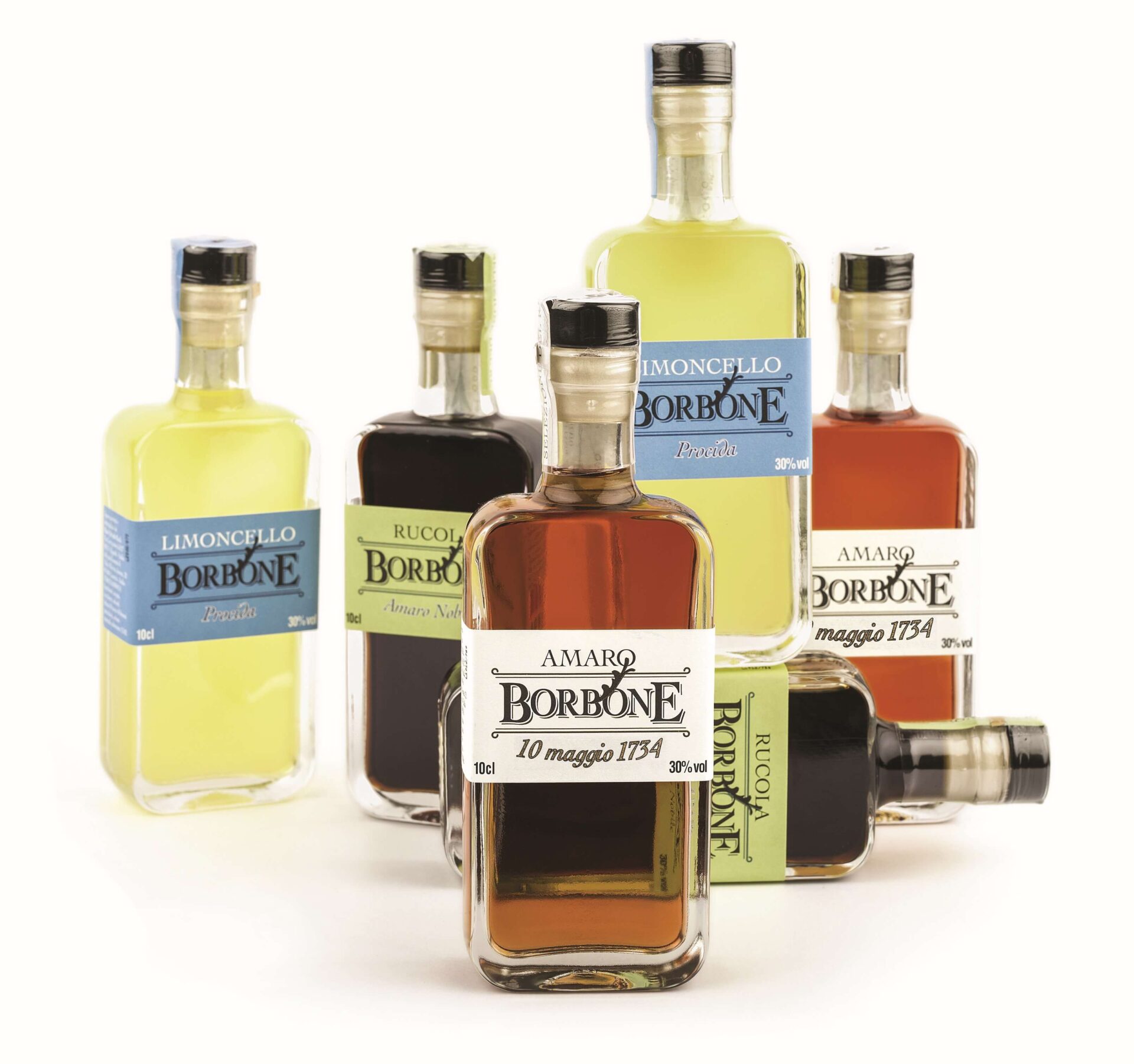 Bottiglie Liquori Borbone tascabili