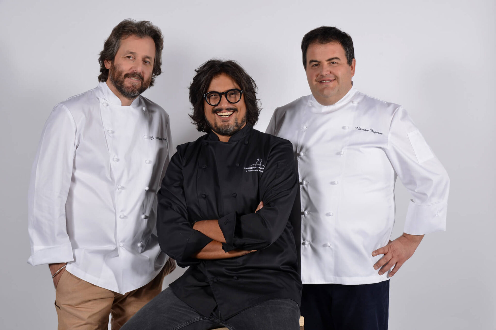 Cuochi d'Italia: Cristiano Tomei, Alessandro Borghese e Gennaro Esposito