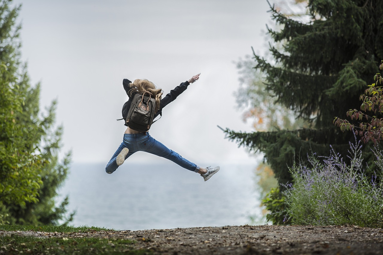 felicità, salto