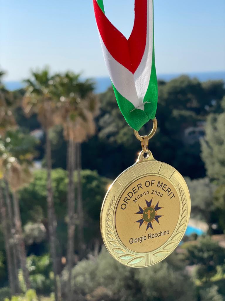 Order of Merit, medaglia vinta da Giorgio Rocchino