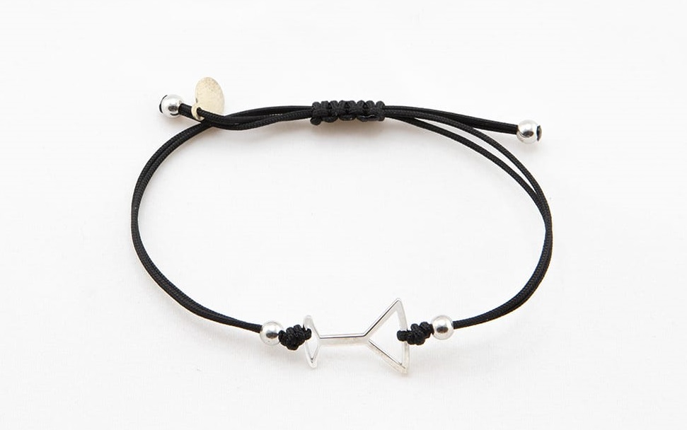 Bracciale Coppa Martini (White Silver) Nero