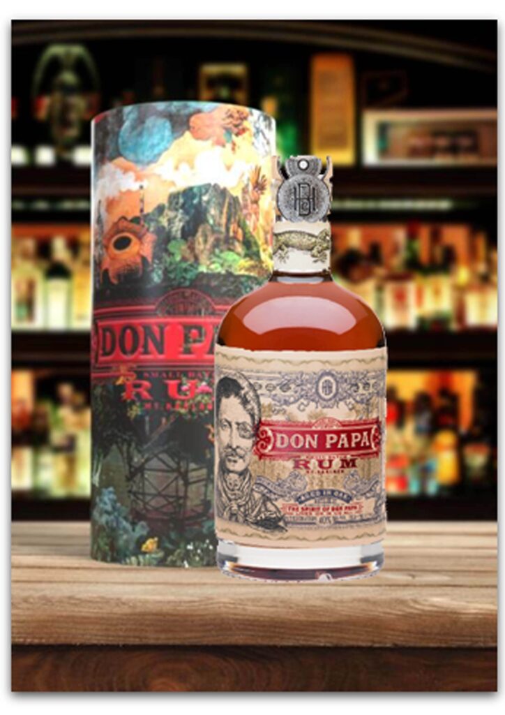 Rum Don Papa, bottiglia