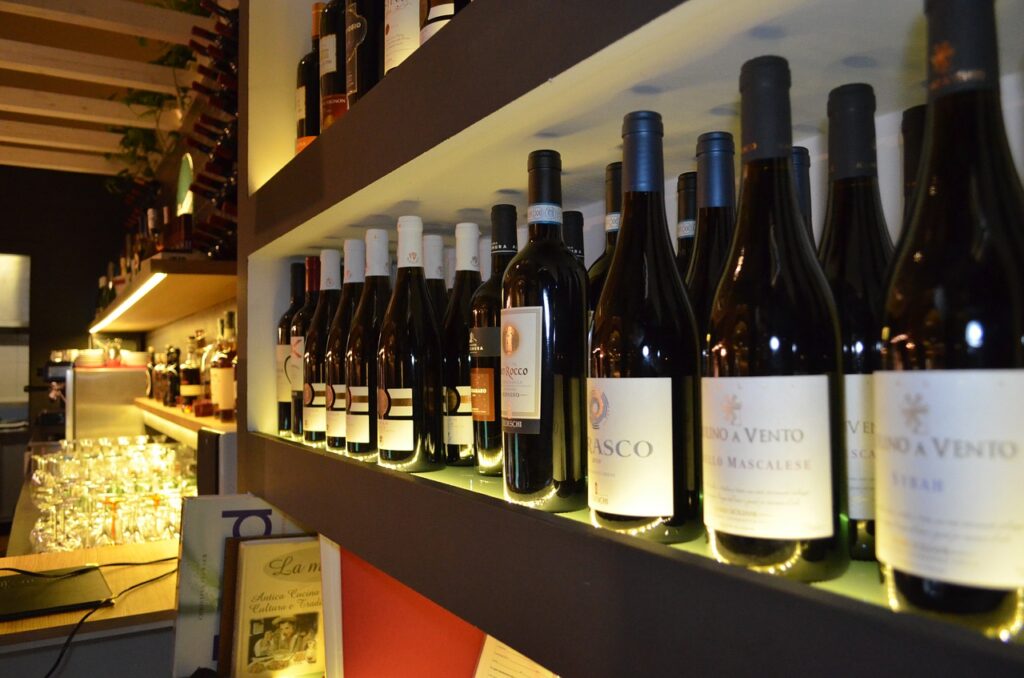 bottiglie vino enoteca