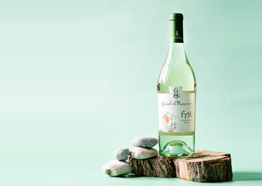 Fysi, bottiglia vino