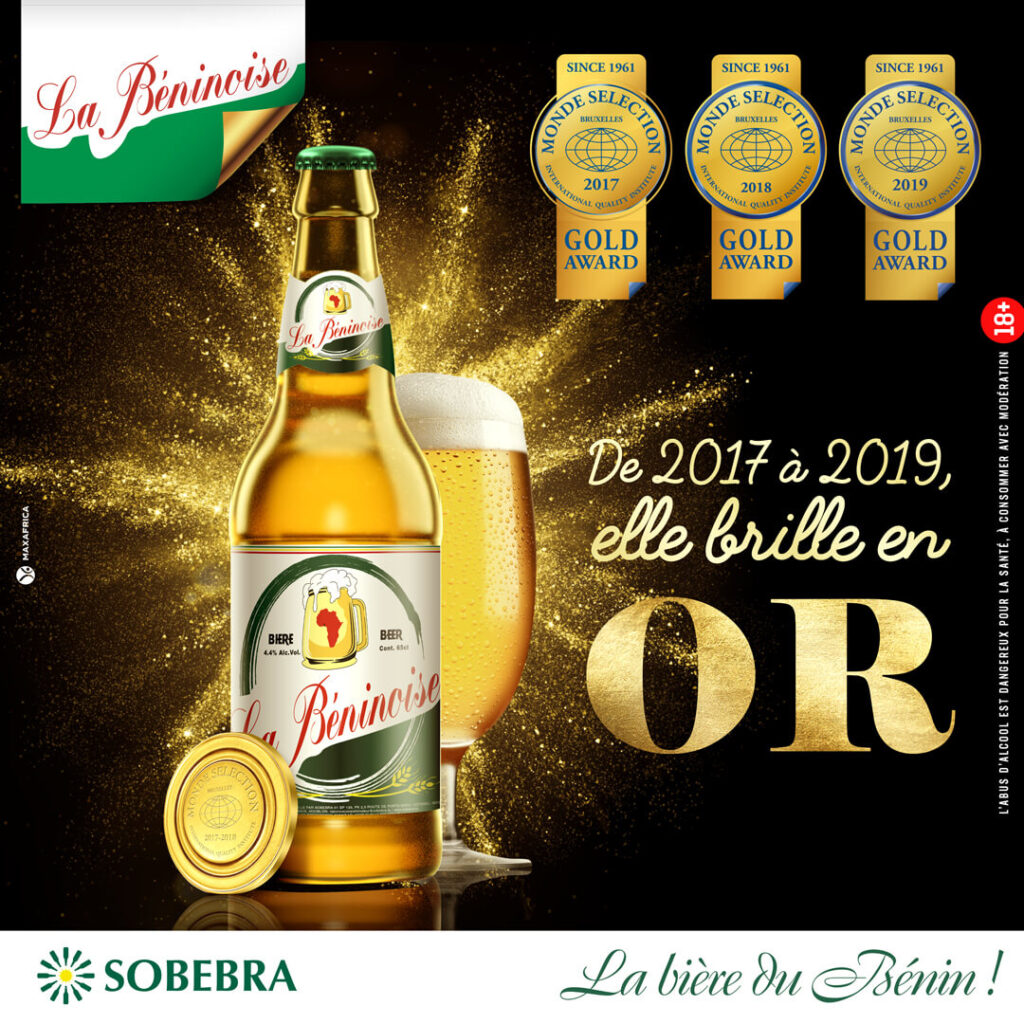 Beninoise medaglia d'oro birra