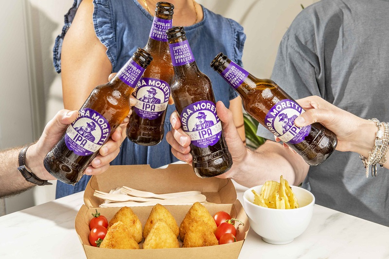 Arancino al ragù” e Birra Moretti IPA
