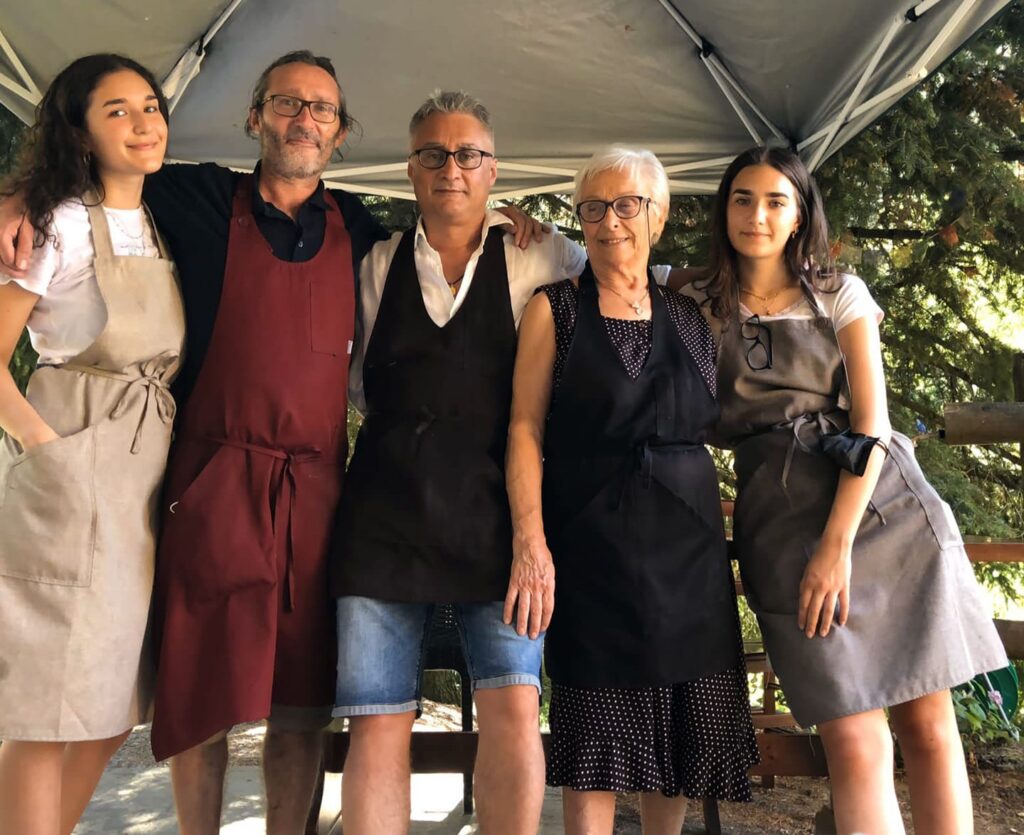 famiglia dell'agriturismo La macchia tonda