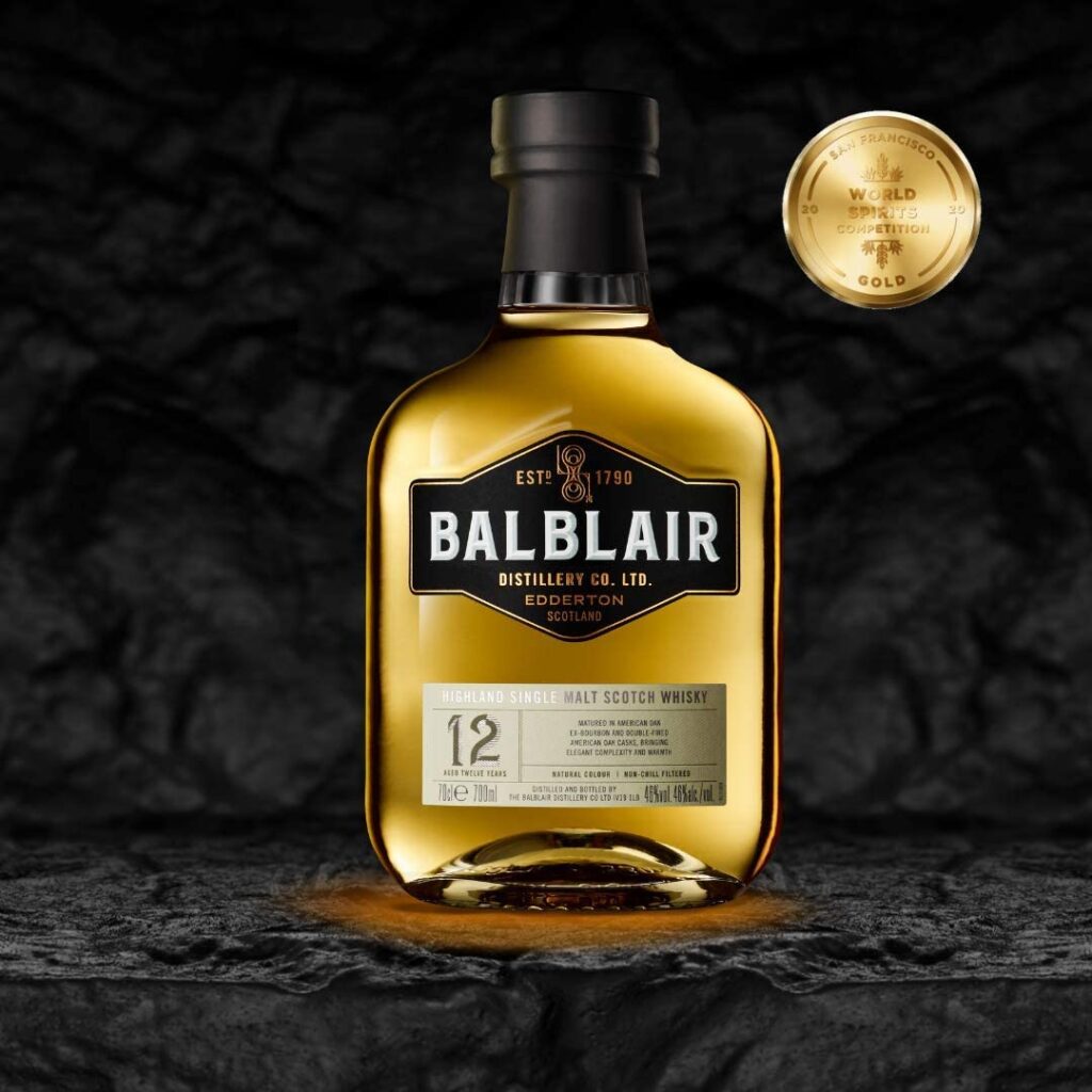 Balblair whisky, bottiglia -12