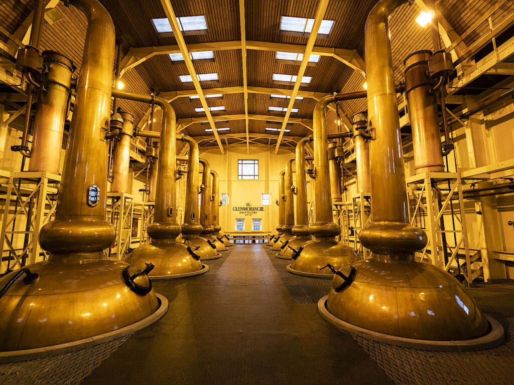 Glenmorangie Distillery alambicchi