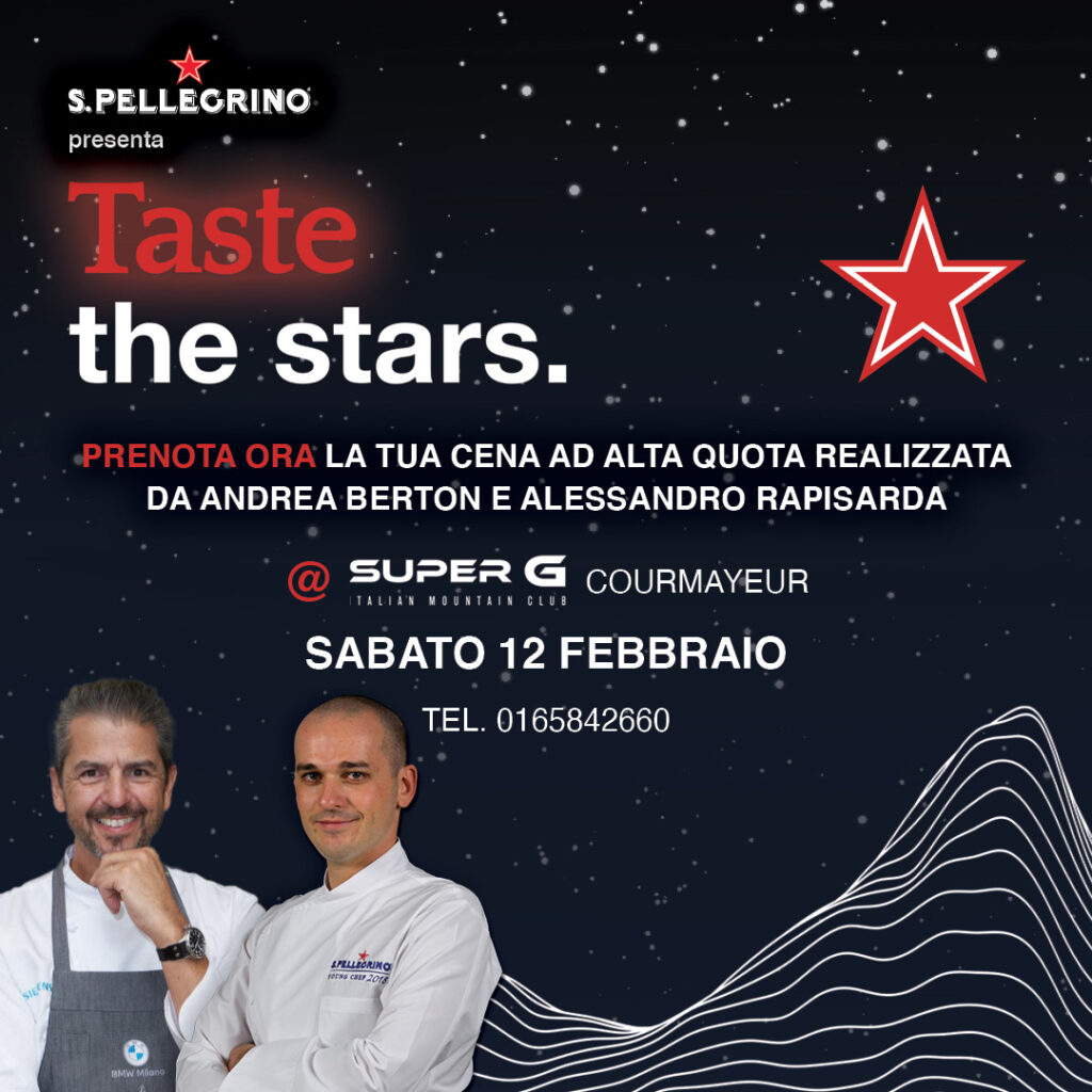 S.Pellegrino, cena con chef Berton e Rapisarda