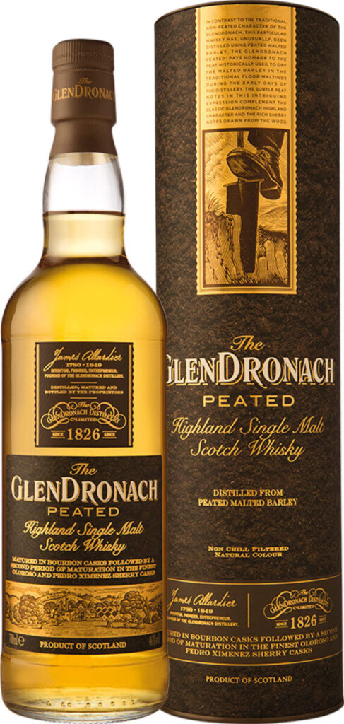 single malt Peated Glendronach