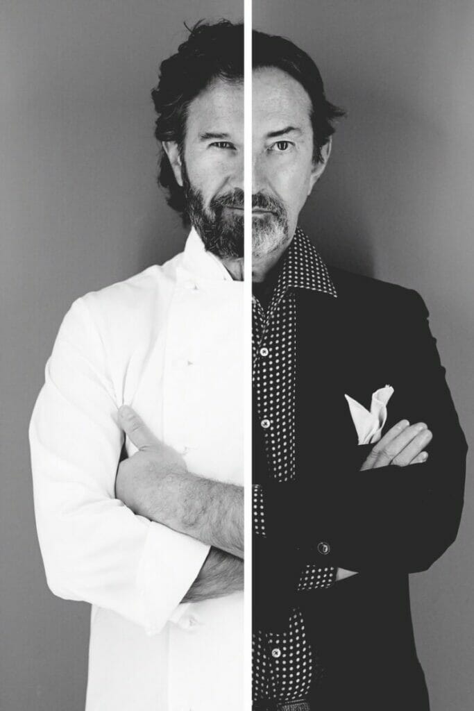 Carlo Cracco e Giovanni Gastel, Ph. Giovanni Gastel