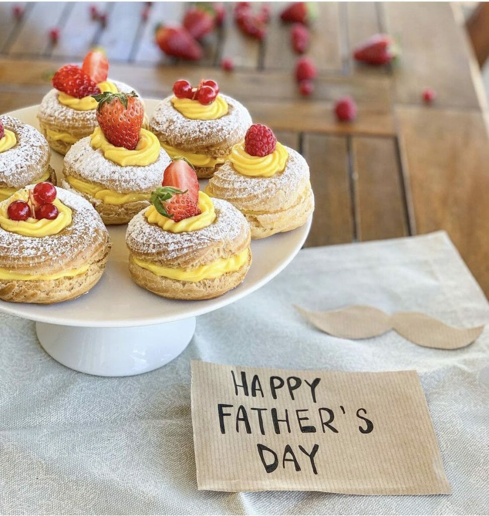 Zeppole al forno e crema per laFesta del papà