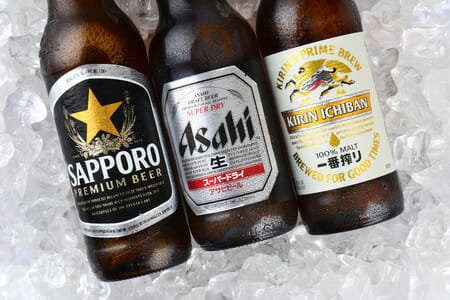 Sapporo Asahi Kirin, birre Giappone