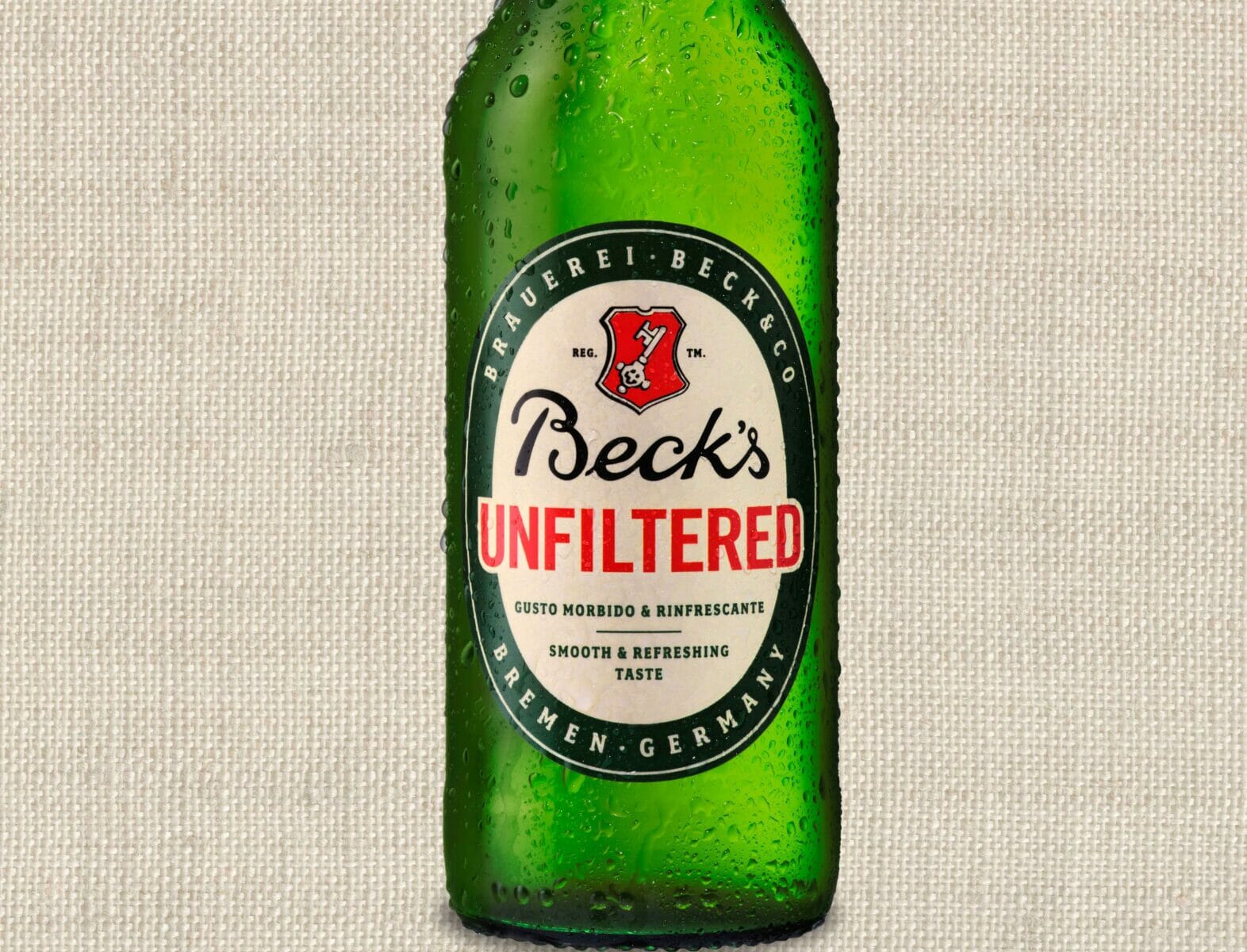 bottiglia birra Beck's Unfiltered