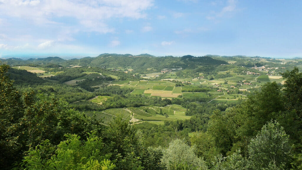 Paesaggio vista dal balcone di Albugnano