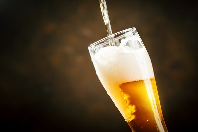 boccale di birra, schiuma