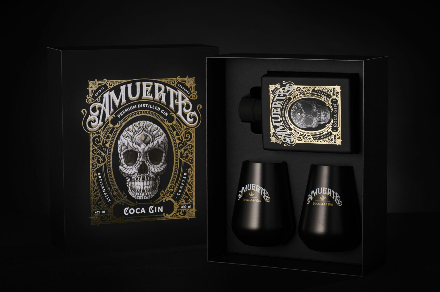Gin Amuerte Giftbox Black
