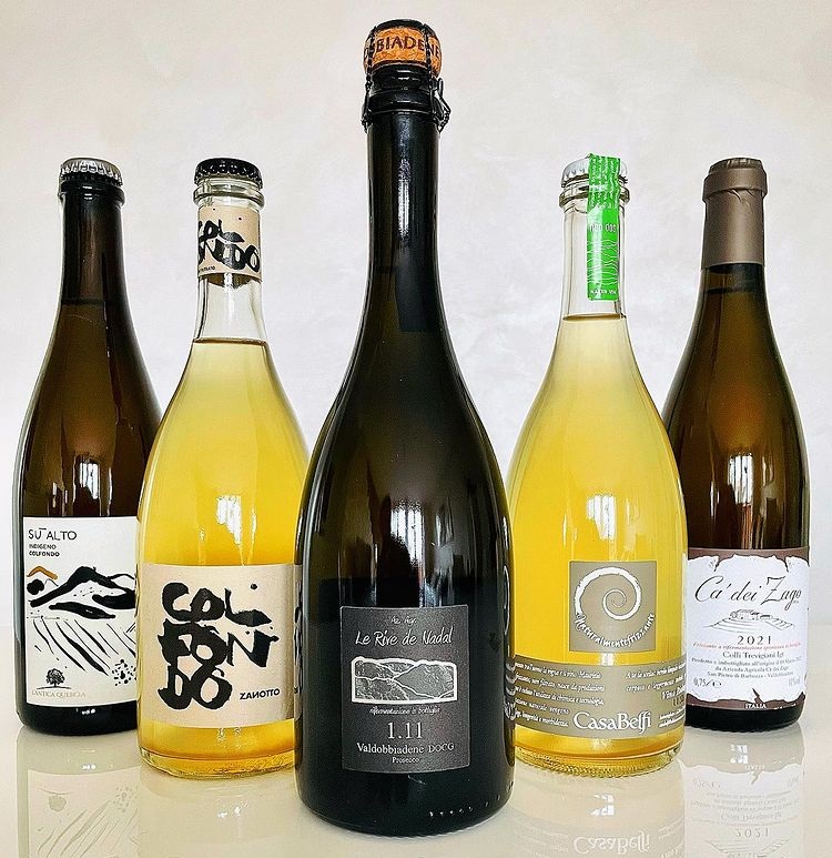 Bottiglie di Prosecco col fondo