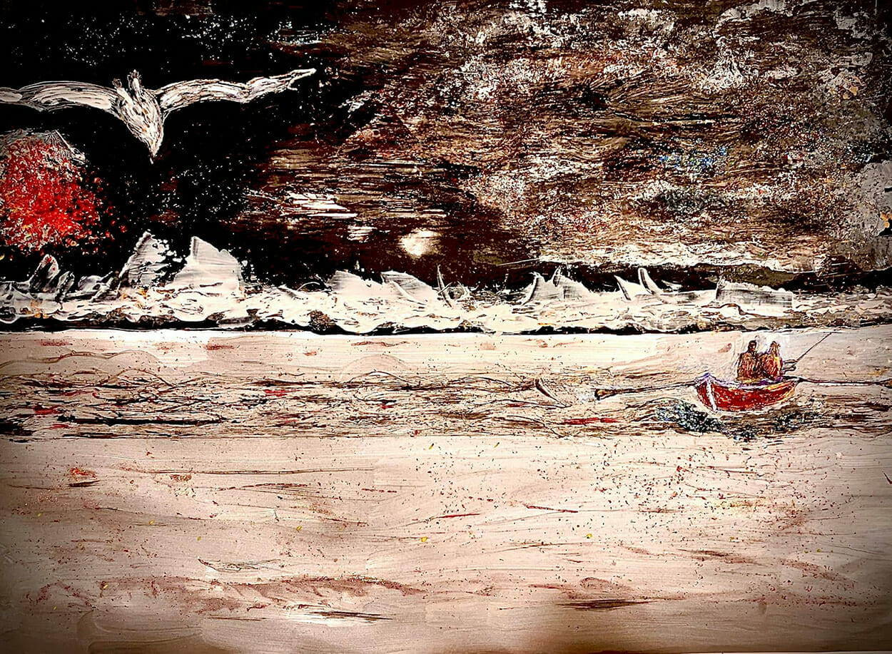 In mostra in Franciacorta alle Tenute La Montina,Oscar Domenighini