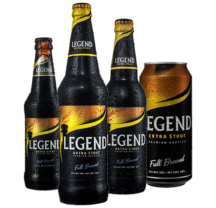 bottiglie Legend extra, birra Nigeria