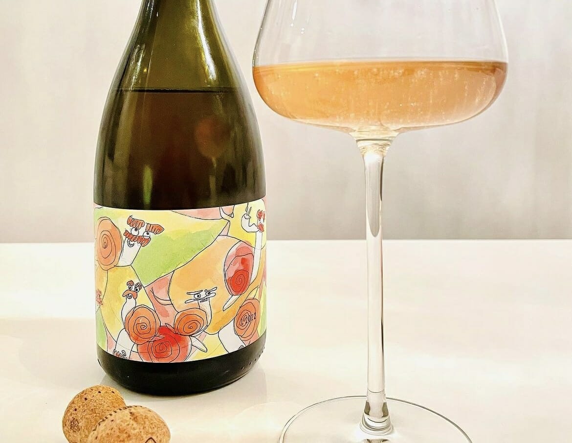 bottiglia di Spumante Rosé Brut Nature