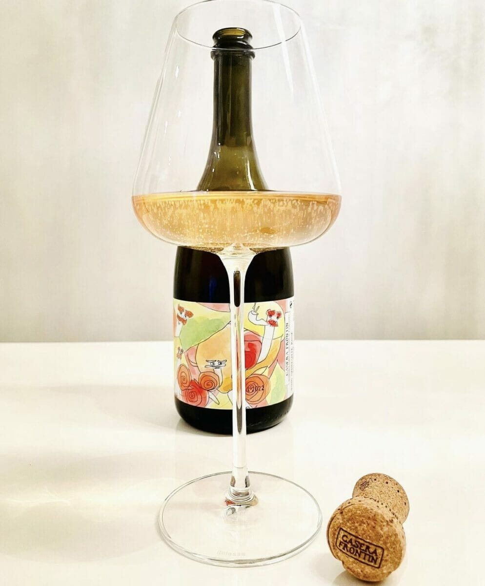 bottiglia di Spumante Rosé Brut Nature