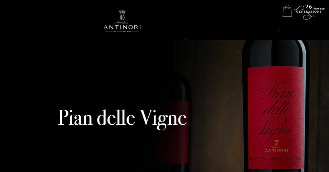 Locandina cantina Antinori a Pian delle Vigne, Montalcino