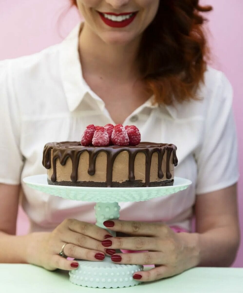 Torta cheesecake al cioccolato