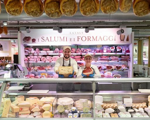 eataly, salumi e formaggi
