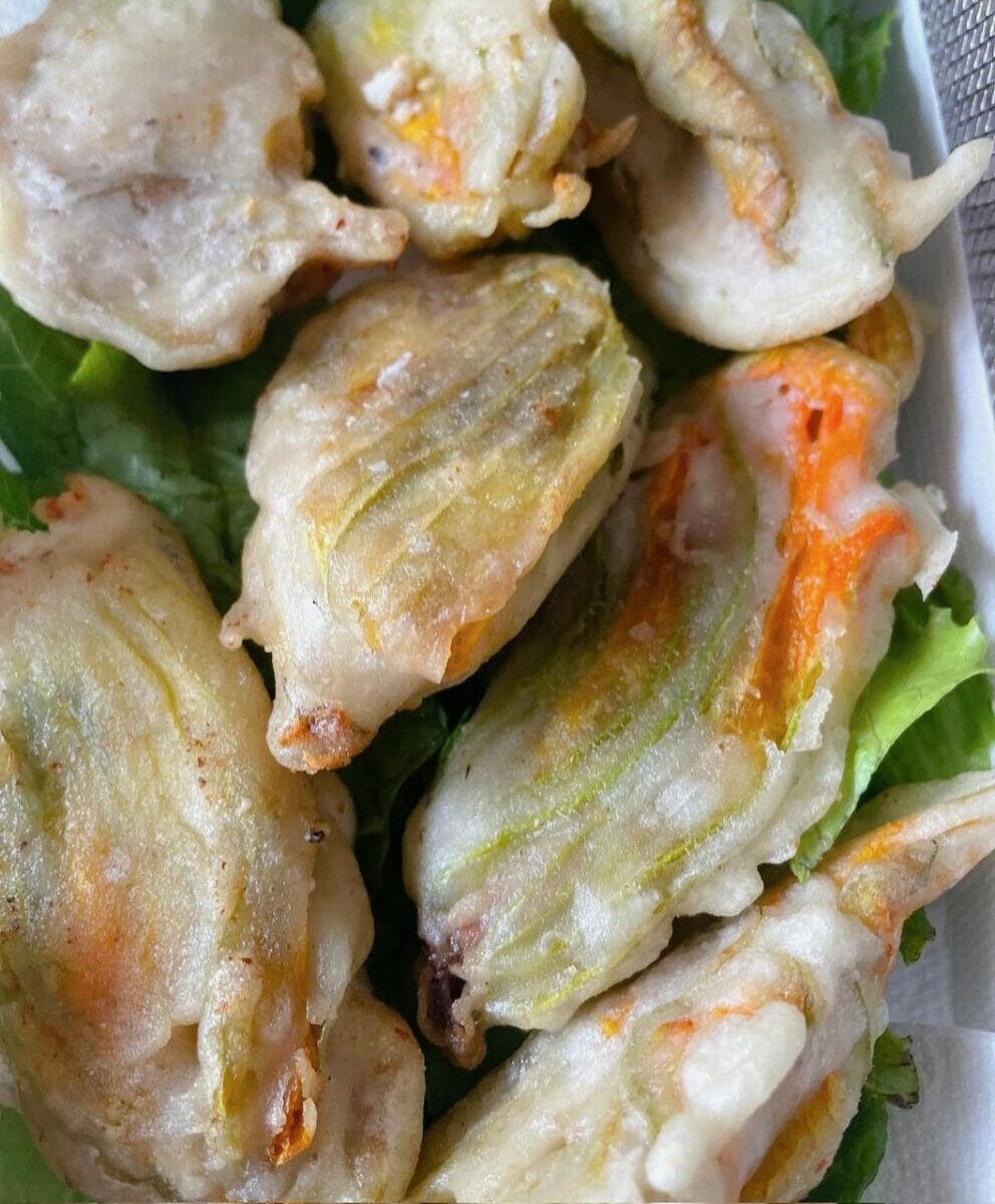 fiori di zucca fritti