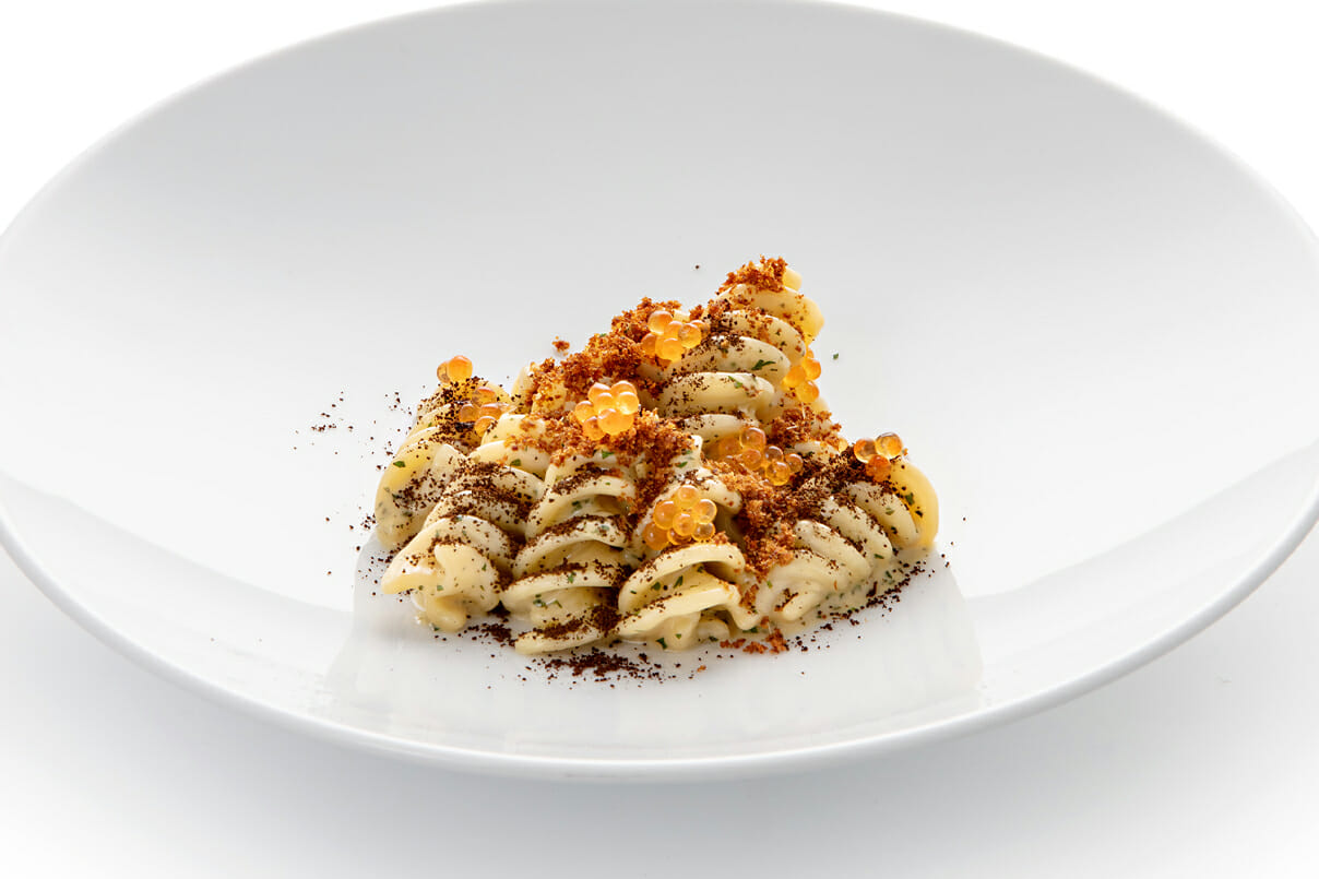 fusilli con caffè