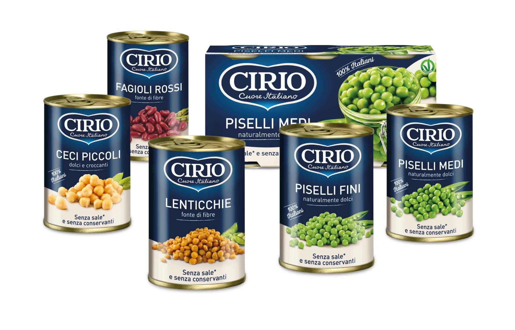La linea Legumi Senza Sale Cirio