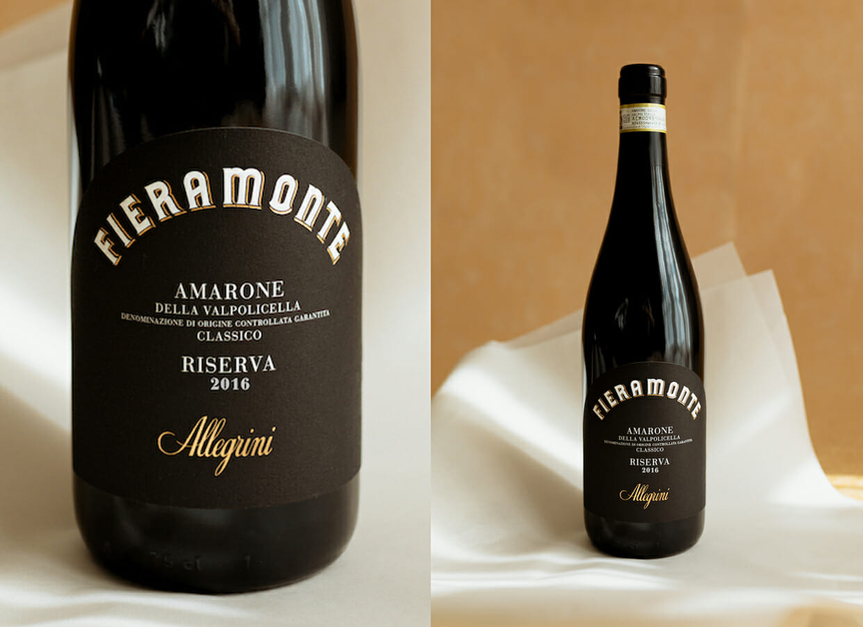 bottiglia di Amarone Riserva di Allegrini
