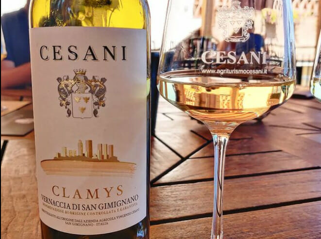 vino vernaccia Clamys Cesani