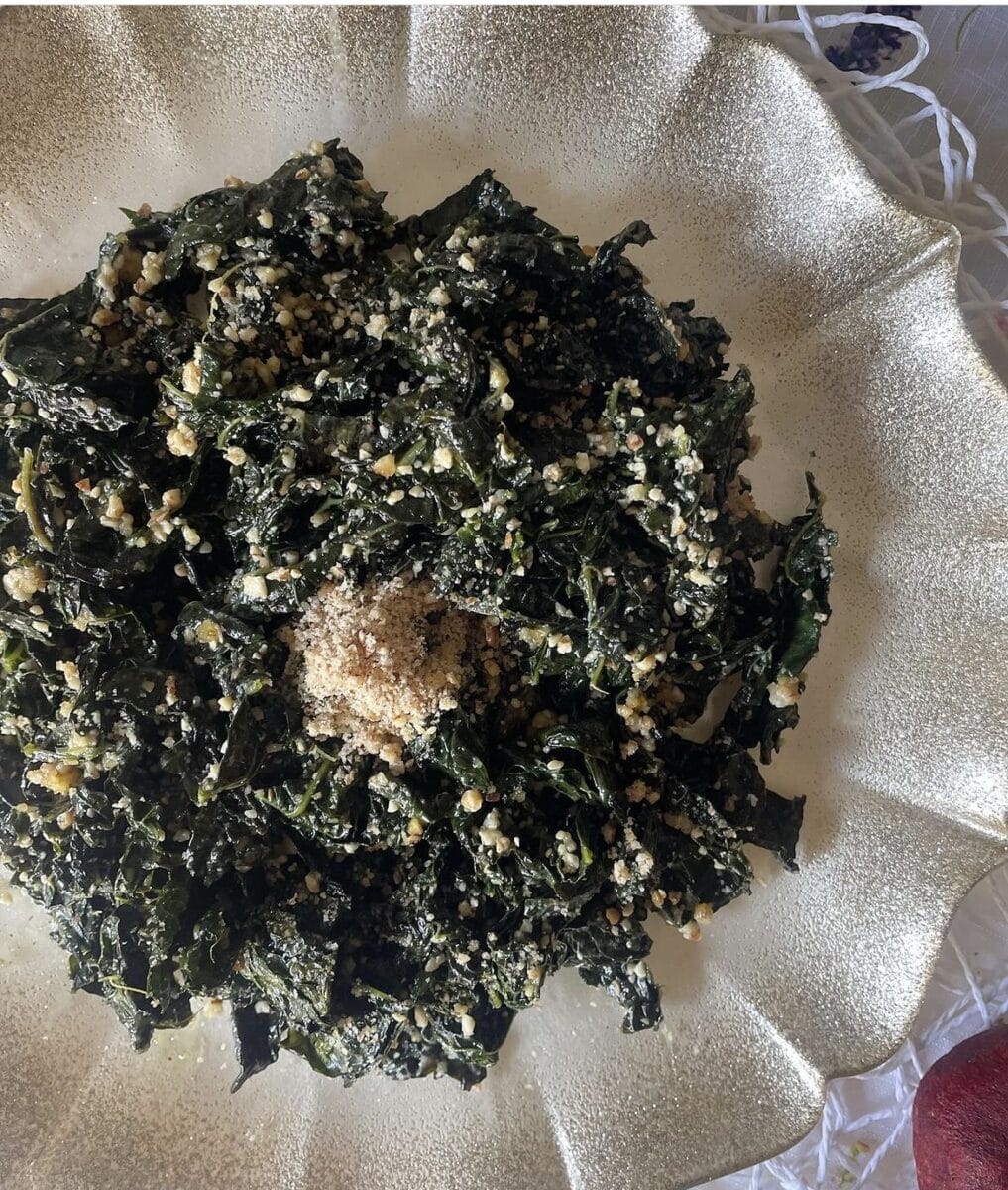 cavolo nero e mandorle