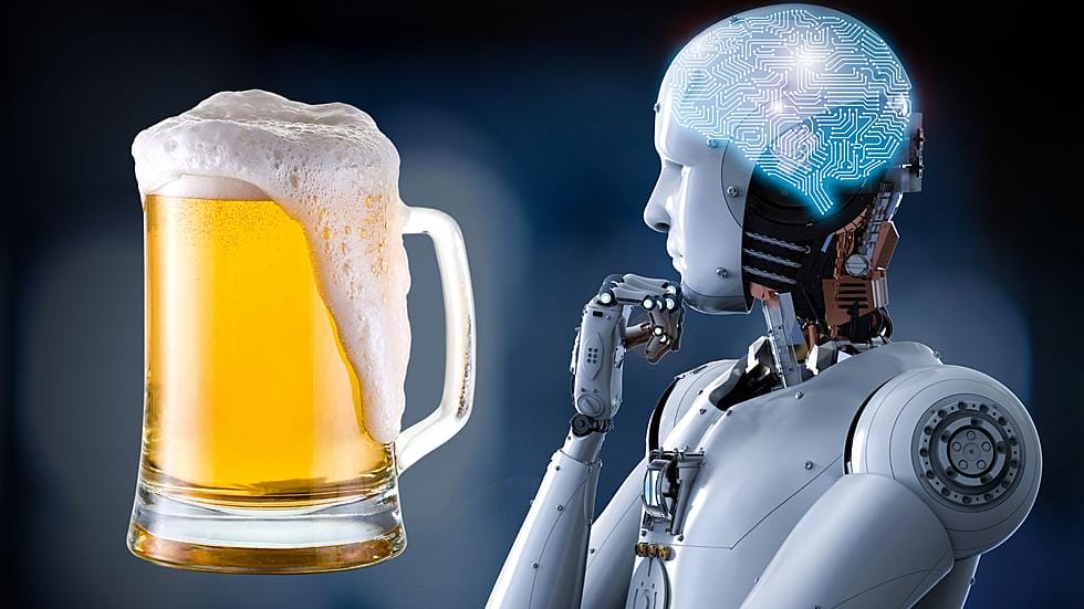 intelligenza artificiale e birra