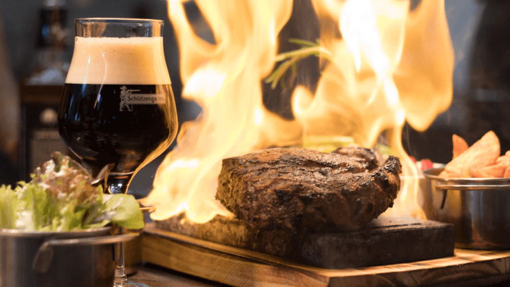 birra Sout e carne