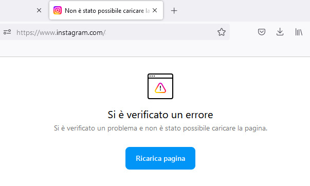 Instagram in down oggi