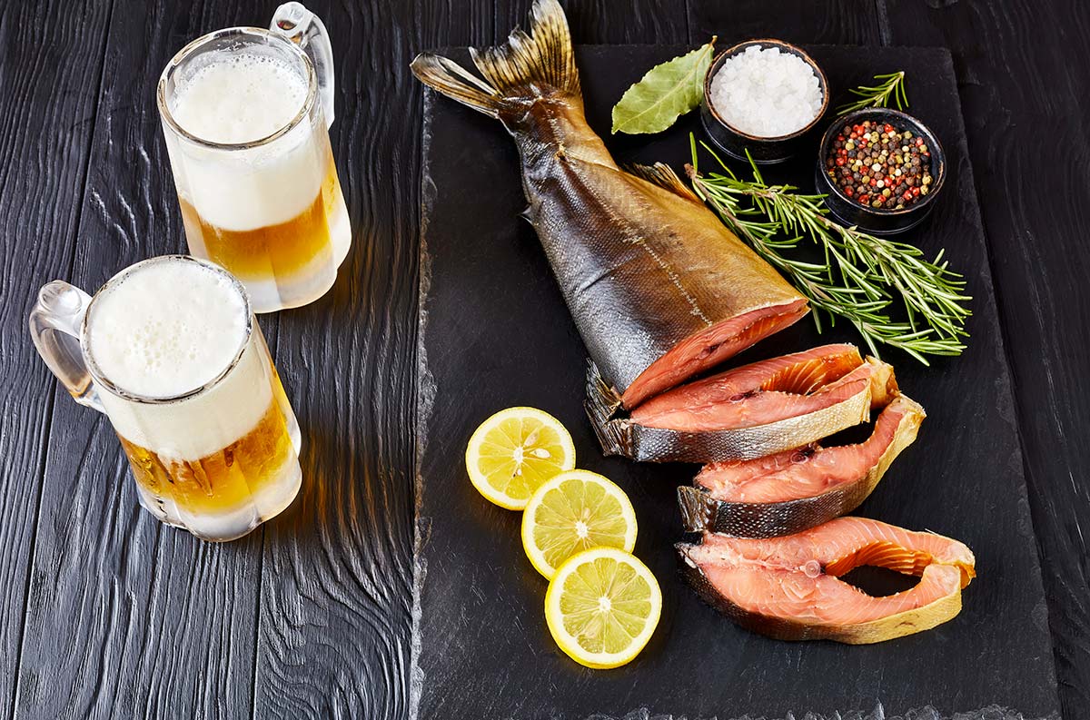 birra e pesce