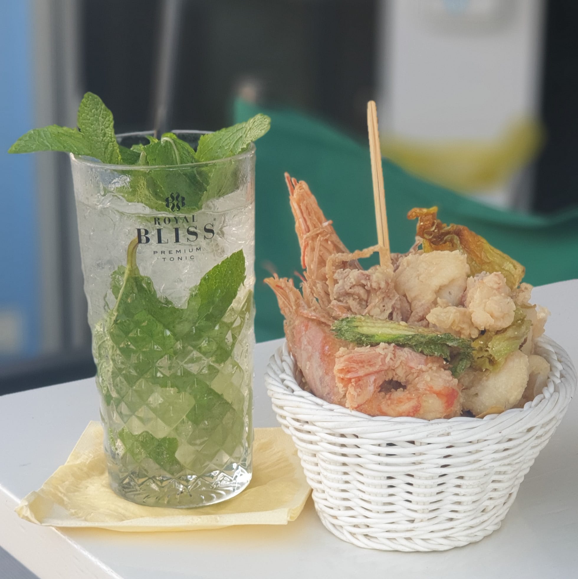 Fritto di pesce e Mojito