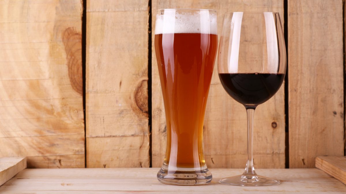 birra e vino rosso