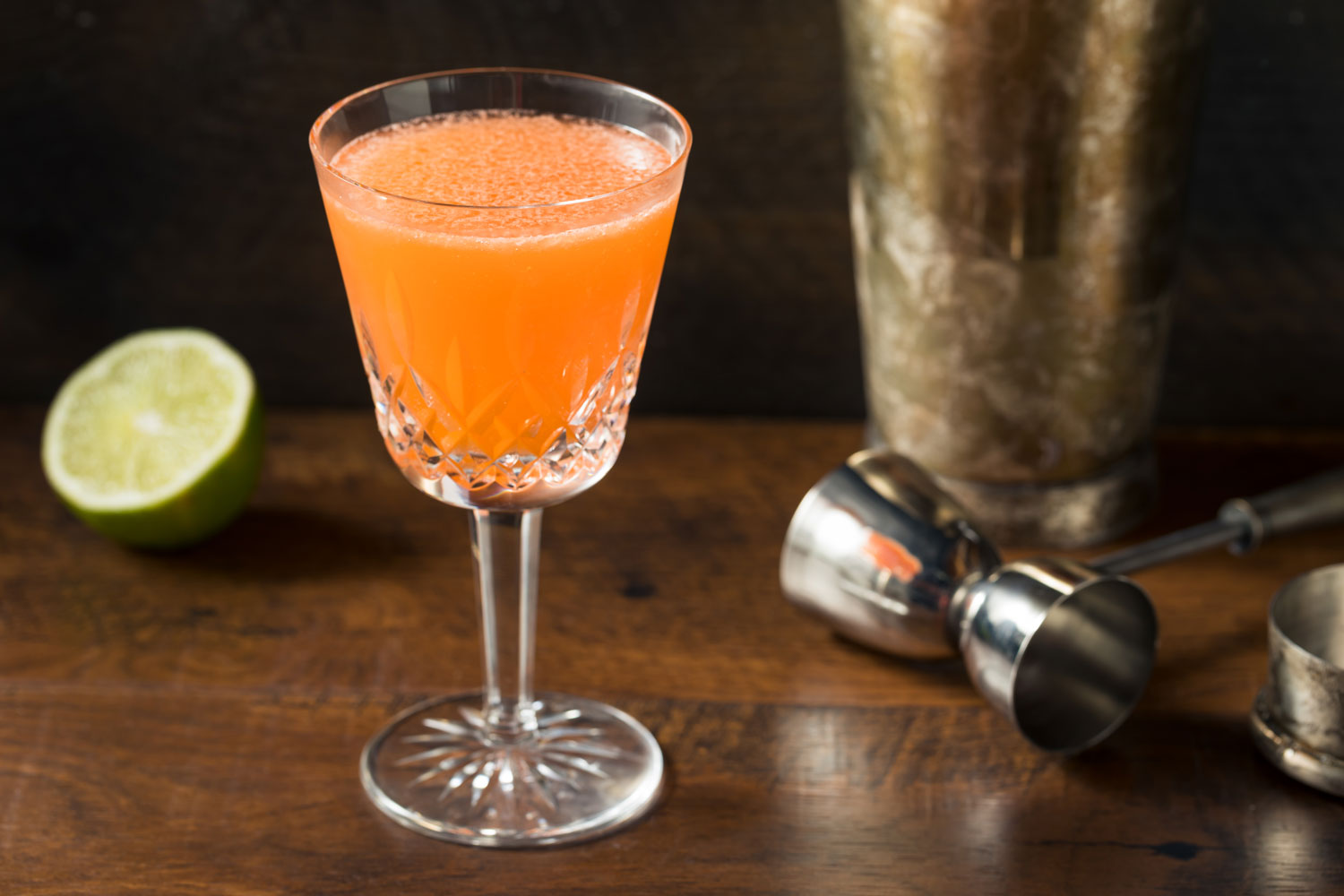 Naked and famous cocktail