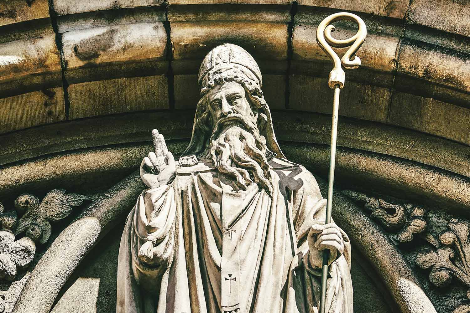 Statua di San Patrizio, Chiesa di Belfast, Donegall 