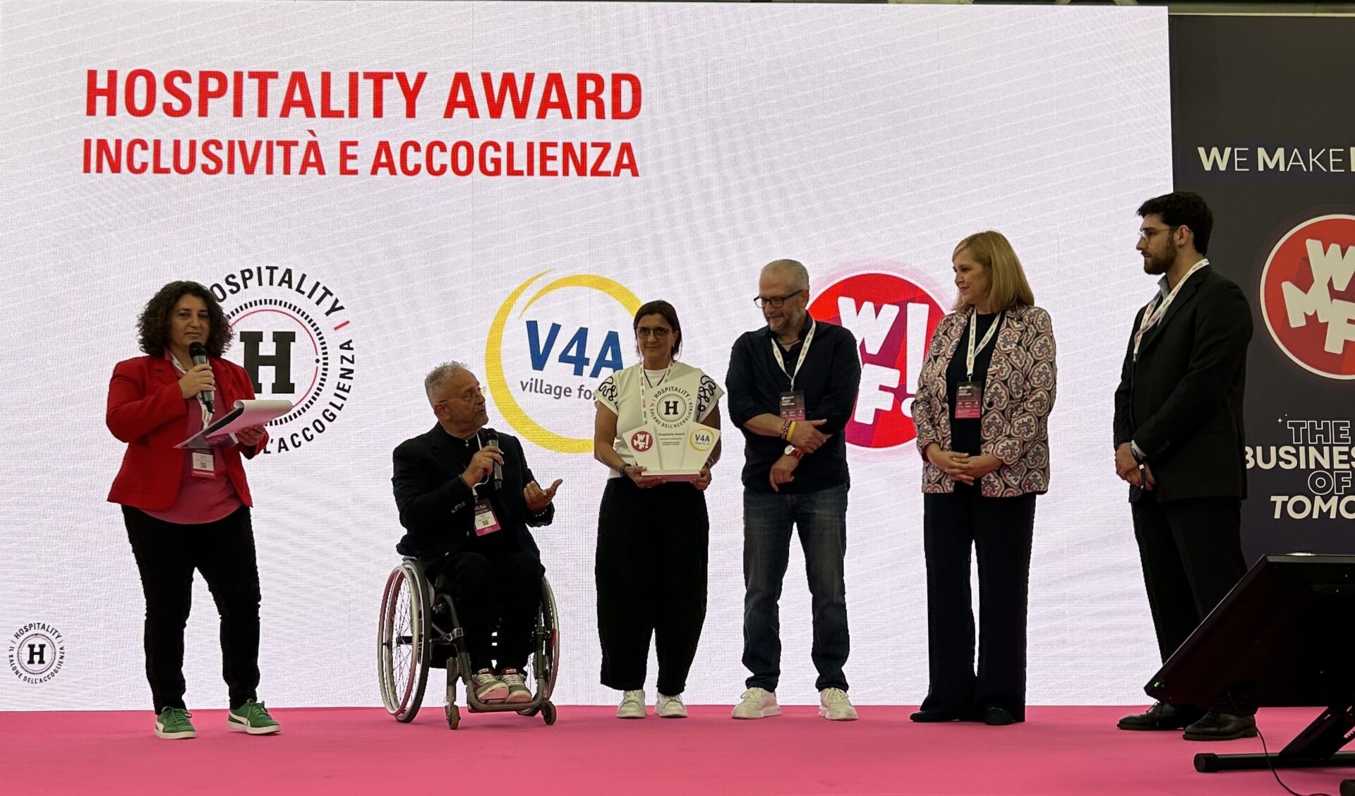 Hospitality Award 2025 premiazione a L’Insolito Posto per ospitalità accessibile al We Make Future