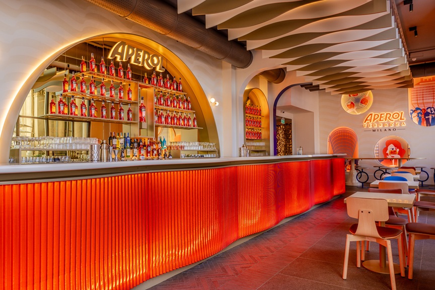 Aperitivi Milano in bar Terrazza Aperol