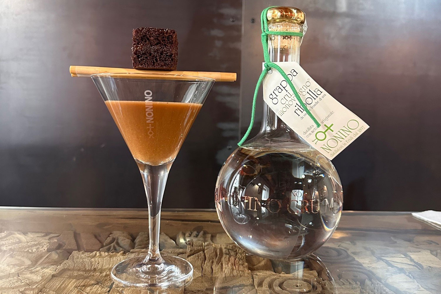 Cocktail con grappa Nonino in mixology