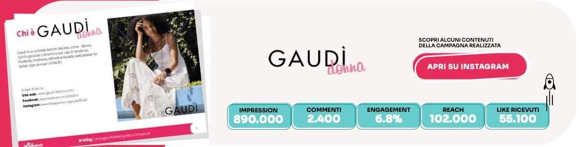 campagna micro influencer gaudi minfluencer marketing